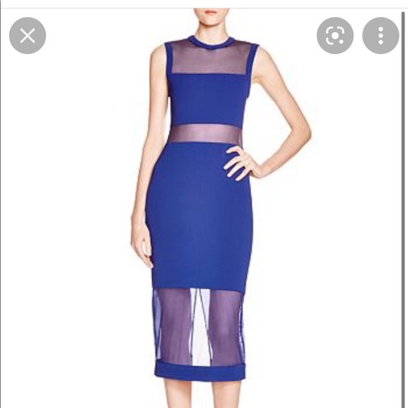 Alice + Olivia Karman Sheer Inset Dress - Picture 4 of 10